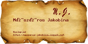 Mészáros Jakobina névjegykártya